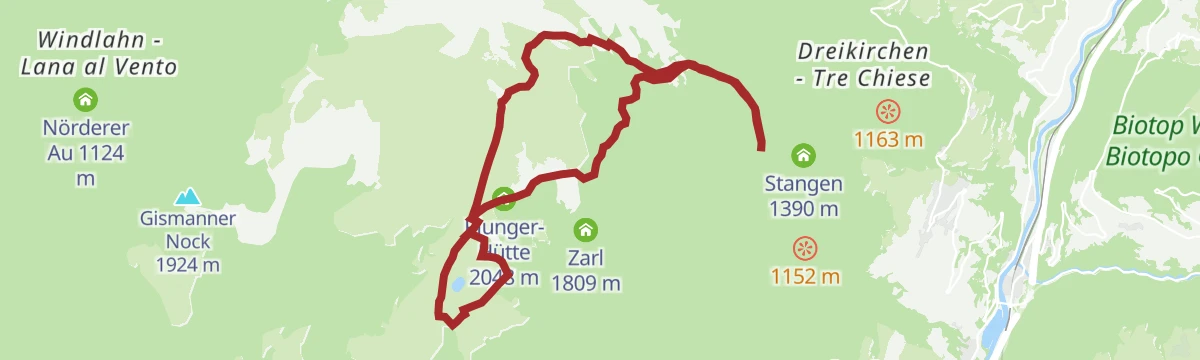 Route map: Premium panorama tour Corno del Renon